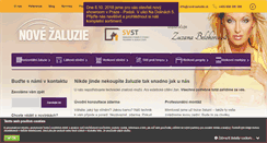 Desktop Screenshot of nove-zaluzie.cz
