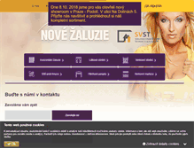 Tablet Screenshot of nove-zaluzie.cz